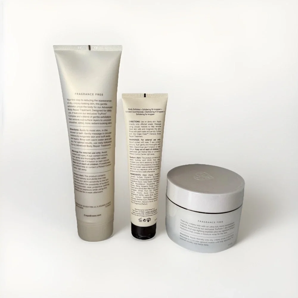 Body Firm Crepe Erase 3‎ Step Body Treatment Set New